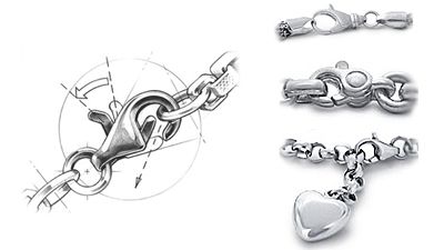 Jewelry clasp types